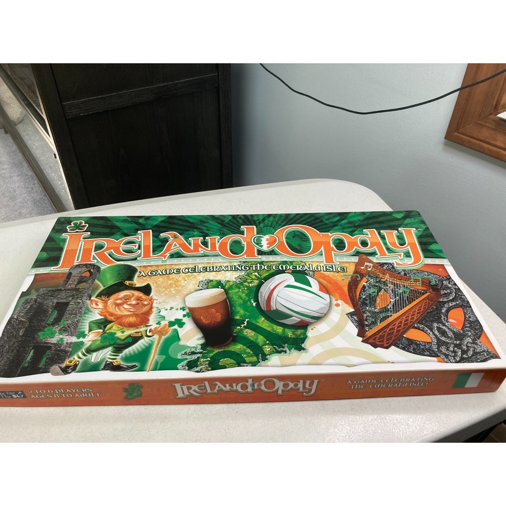 Ireland-Opoly Board Game Celebrating The Emerald Isle Monopoly 99% COMPLETE